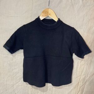 Zara Black Knit Top